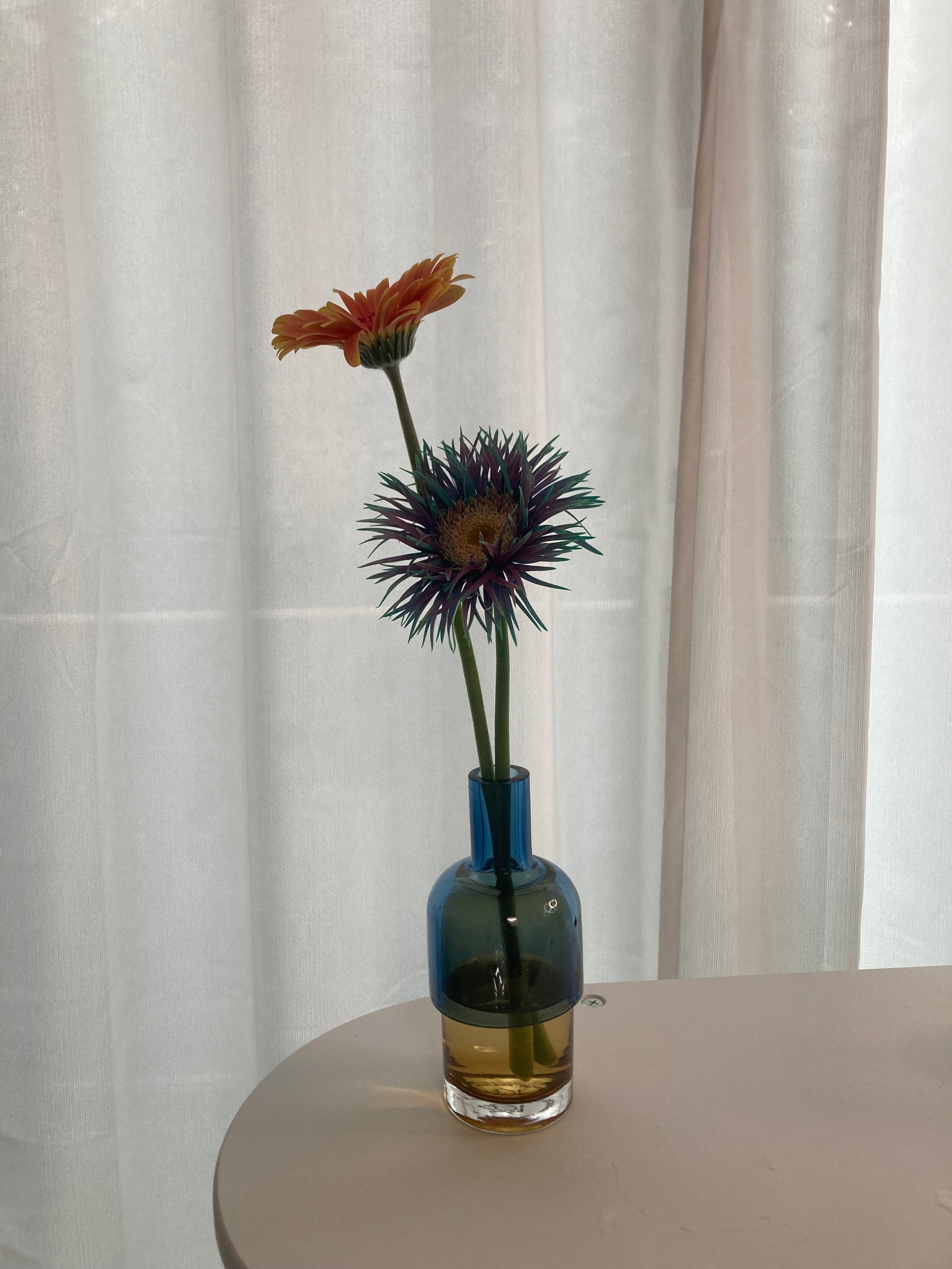 Reversible 3way Glass Vase – Blue