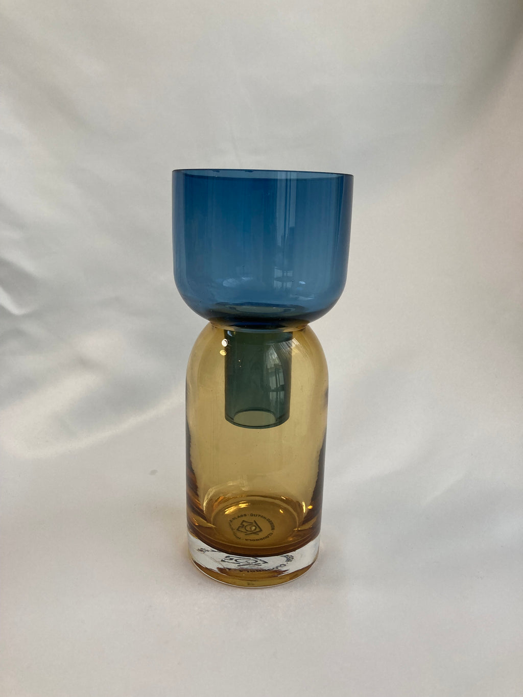 Reversible 3way Glass Vase – Blue