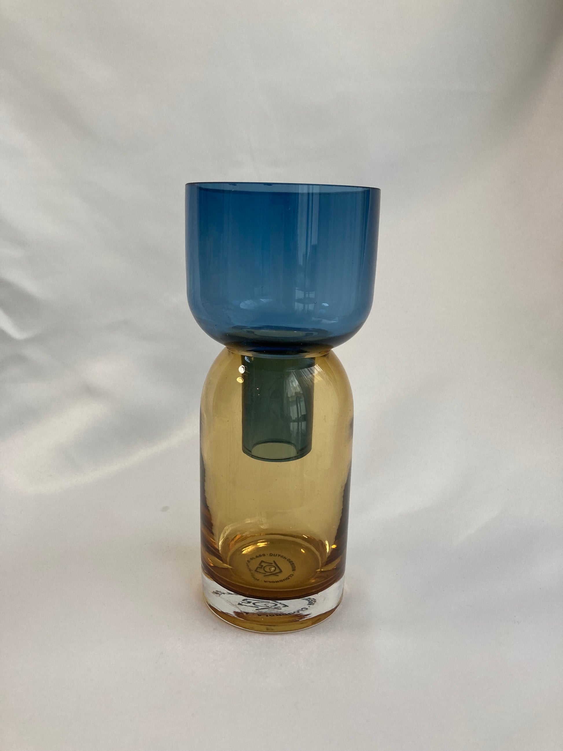 Reversible 3way Glass Vase – Blue