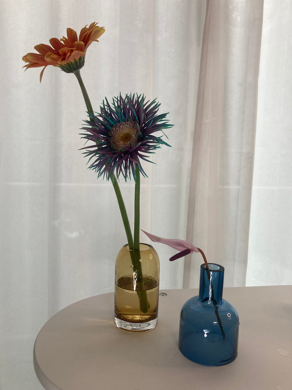 Reversible 3way Glass Vase – Blue