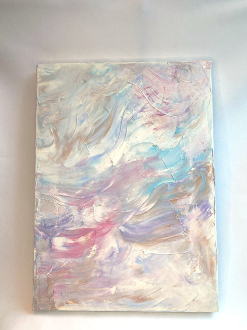 abstract canvas art – pastel harmony