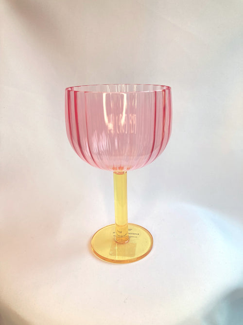 colored stem glass - red